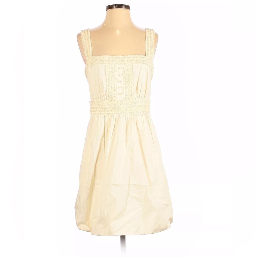 LAST CHANCE BCBGMaxAzria Ivory dress with pockets sz XS